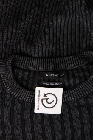 Ανδρική ζακέτα Replay, Μέγεθος XL, Χρώμα Μαύρο, Τιμή 59,38 €