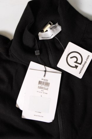 Jachetă tricotată de bărbați Selected Homme, Mărime L, Culoare Negru, Preț 152,96 Lei