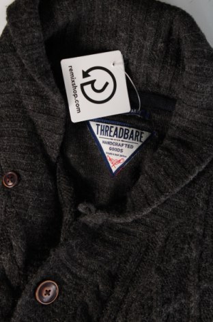 Jachetă tricotată de bărbați Threadbare, Mărime M, Culoare Gri, Preț 44,89 Lei