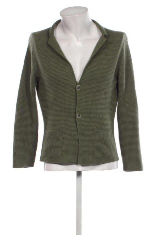 Jachetă tricotată de bărbați Vneck, Mărime M, Culoare Verde, Preț 59,21 Lei