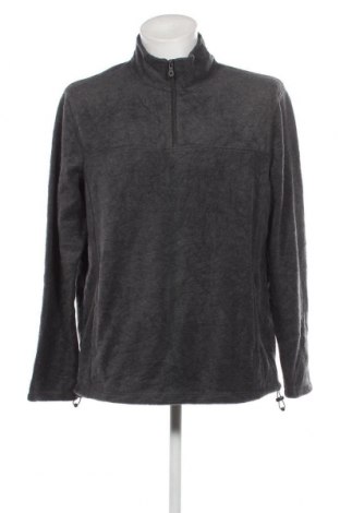 Мъжка поларена блуза Croft & Barrow, Размер L, Цвят Сив, Цена 11,40 лв.