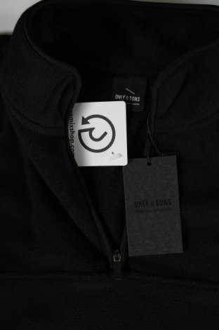 Herren Fleece Shirt Only & Sons, Größe L, Farbe Schwarz, Preis 8,35 €