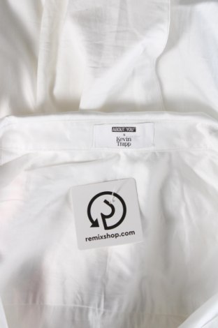 Ανδρικό πουκάμισο About you x Kevin Trapp, Μέγεθος M, Χρώμα Λευκό, Τιμή 35,16 €