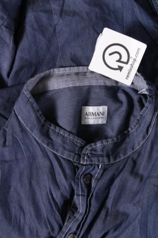 Męska koszula Armani Collezioni, Rozmiar XL, Kolor Niebieski, Cena 185,52 zł