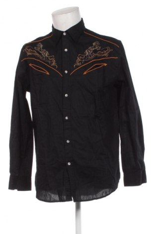 Ανδρικό πουκάμισο Atlas For Men, Μέγεθος L, Χρώμα Μαύρο, Τιμή 9,30 €