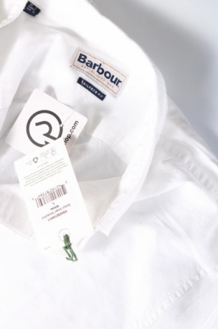 Мъжка риза Barbour, Размер L, Цвят Бял, Цена 88,55 лв.
