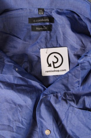Ανδρικό πουκάμισο C.Comberti, Μέγεθος XXL, Χρώμα Μπλέ, Τιμή 10,76 €