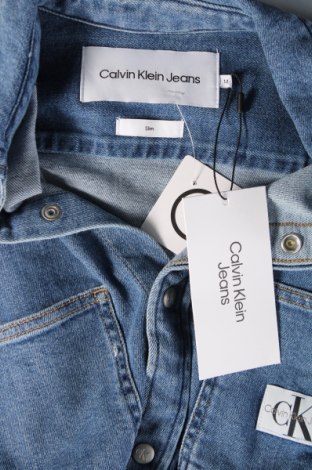 Cămașă de bărbați Calvin Klein Jeans, Mărime M, Culoare Albastru, Preț 256,58 Lei