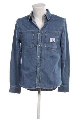 Ανδρικό πουκάμισο Calvin Klein Jeans, Μέγεθος M, Χρώμα Μπλέ, Τιμή 40,21 €