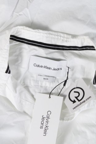 Ανδρικό πουκάμισο Calvin Klein Jeans, Μέγεθος L, Χρώμα Λευκό, Τιμή 80,41 €
