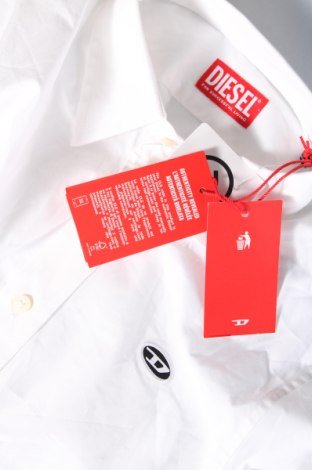 Ανδρικό πουκάμισο Diesel, Μέγεθος M, Χρώμα Λευκό, Τιμή 85,31 €