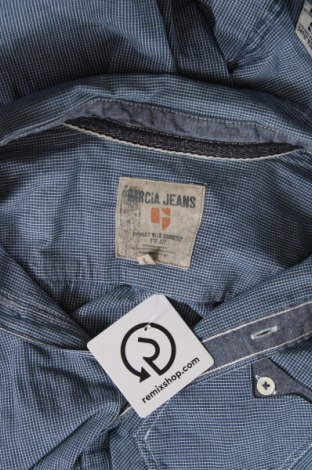 Ανδρικό πουκάμισο Garcia Jeans, Μέγεθος M, Χρώμα Μπλέ, Τιμή 10,52 €