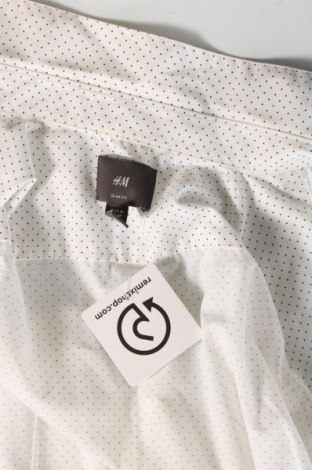 Ανδρικό πουκάμισο H&M, Μέγεθος M, Χρώμα Λευκό, Τιμή 17,98 €