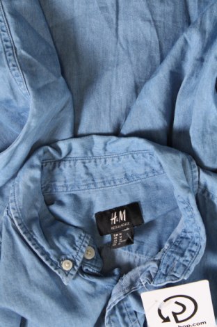 Ανδρικό πουκάμισο H&M, Μέγεθος M, Χρώμα Μπλέ, Τιμή 9,30 €