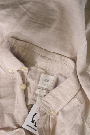 Herrenhemd H&M L.O.G.G., Größe S, Farbe Beige, Preis 10,09 €