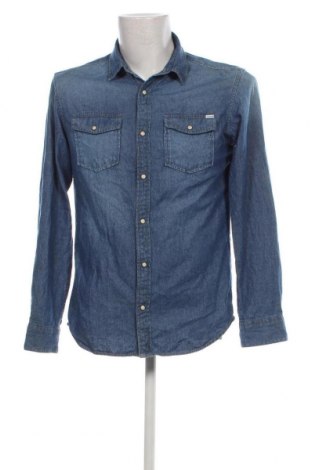 Ανδρικό πουκάμισο Jack & Jones, Μέγεθος M, Χρώμα Μπλέ, Τιμή 10,52 €