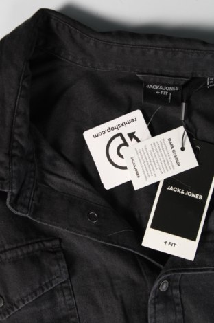 Ανδρικό πουκάμισο Jack & Jones, Μέγεθος 5XL, Χρώμα Γκρί, Τιμή 42,27 €