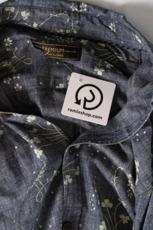 Ανδρικό πουκάμισο Jack & Jones PREMIUM, Μέγεθος M, Χρώμα Μπλέ, Τιμή 10,76 €