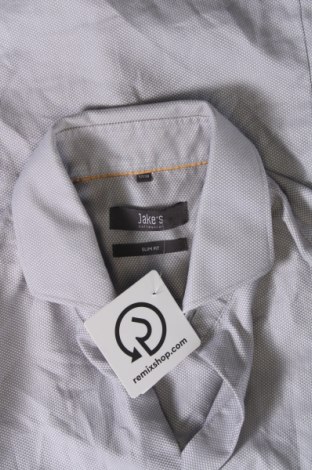 Herrenhemd Jake*s, Größe S, Farbe Grau, Preis € 11,83