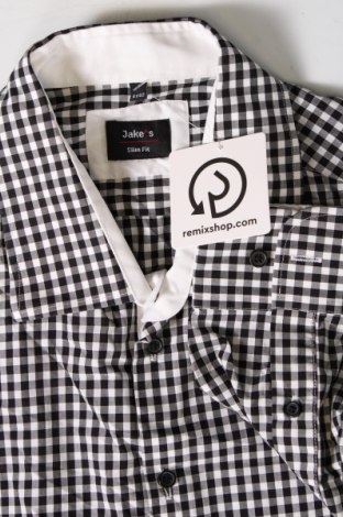 Herrenhemd Jake*s, Größe L, Farbe Schwarz, Preis 11,83 €