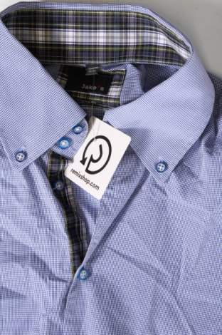 Ανδρικό πουκάμισο Jake*s, Μέγεθος L, Χρώμα Μπλέ, Τιμή 10,52 €