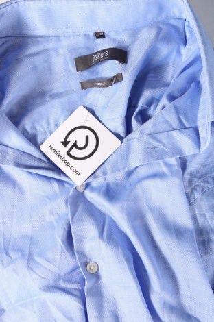 Ανδρικό πουκάμισο Jake*s, Μέγεθος L, Χρώμα Μπλέ, Τιμή 10,52 €