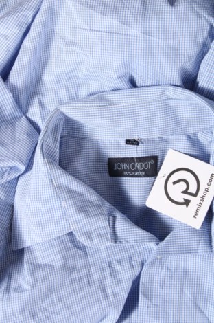 Ανδρικό πουκάμισο John Cabot, Μέγεθος M, Χρώμα Μπλέ, Τιμή 8,97 €