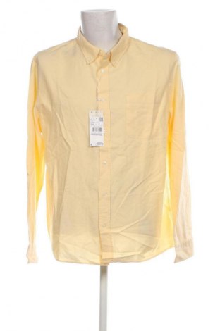 Мъжка риза Mango, Размер XXL, Цвят Жълт, Цена 57,75 лв.