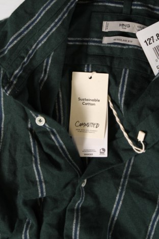 Herrenhemd Mango, Größe S, Farbe Grün, Preis 19,85 €