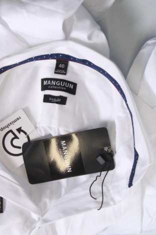 Ανδρικό πουκάμισο Manguun, Μέγεθος M, Χρώμα Λευκό, Τιμή 28,45 €