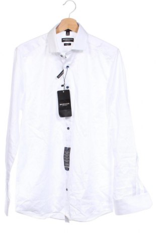 Мъжка риза Manguun, Размер M, Цвят Бял, Цена 25,30 лв.
