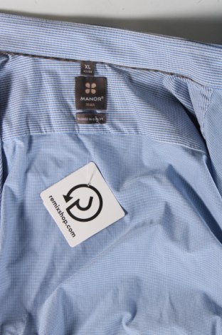 Ανδρικό πουκάμισο Manor, Μέγεθος XL, Χρώμα Μπλέ, Τιμή 8,90 €
