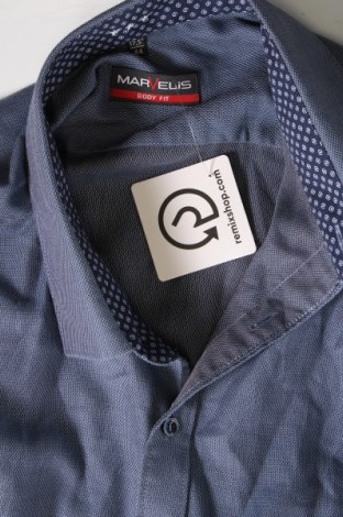 Ανδρικό πουκάμισο Marvelis, Μέγεθος XL, Χρώμα Μπλέ, Τιμή 11,57 €