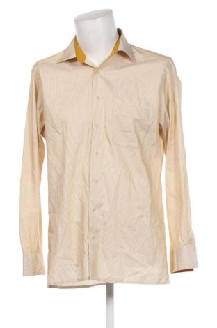 Ανδρικό πουκάμισο Marvelis, Μέγεθος L, Χρώμα  Μπέζ, Τιμή 10,52 €