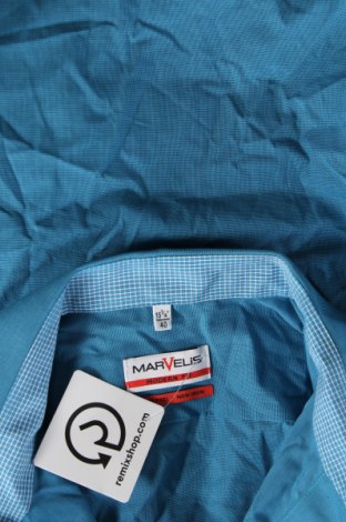 Herrenhemd Marvelis, Größe M, Farbe Blau, Preis 11,83 €