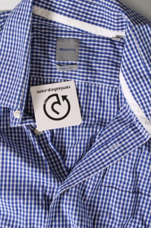 Ανδρικό πουκάμισο Montego, Μέγεθος L, Χρώμα Μπλέ, Τιμή 8,97 €