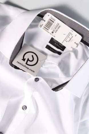 Ανδρικό πουκάμισο Olymp, Μέγεθος L, Χρώμα Λευκό, Τιμή 31,96 €