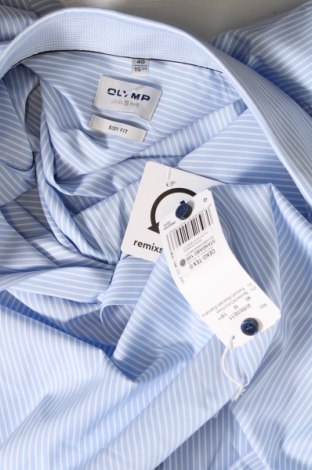 Ανδρικό πουκάμισο Olymp, Μέγεθος M, Χρώμα Μπλέ, Τιμή 33,40 €