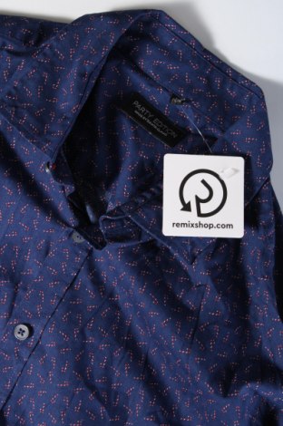 Ανδρικό πουκάμισο Party, Μέγεθος M, Χρώμα Μπλέ, Τιμή 7,43 €