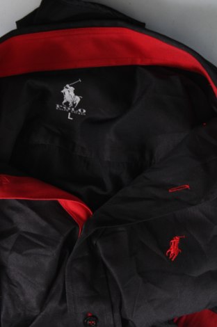 Ανδρικό πουκάμισο Polo, Μέγεθος L, Χρώμα Μαύρο, Τιμή 23,20 €
