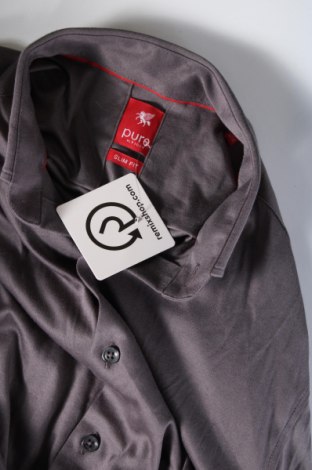 Herrenhemd Pure H.Tico, Größe S, Farbe Grau, Preis € 11,10