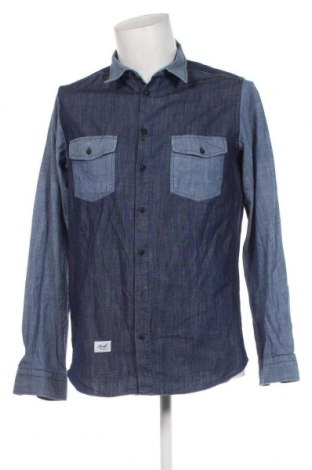 Herrenhemd Reell, Größe M, Farbe Blau, Preis 10,65 €