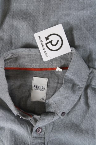 Ανδρικό πουκάμισο Refill, Μέγεθος S, Χρώμα Γκρί, Τιμή 8,97 €