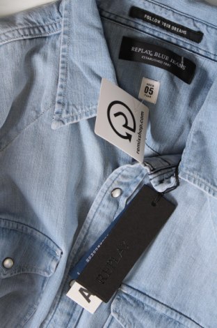 Pánska košeľa  Replay, Veľkosť XL, Farba Modrá, Cena  45,64 €