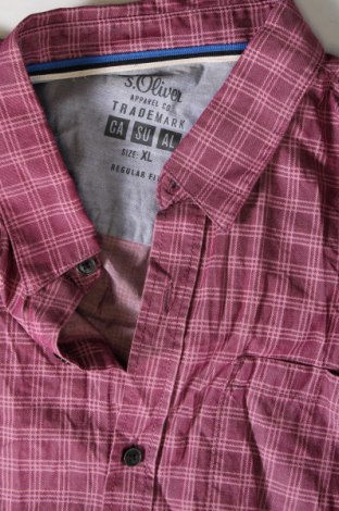 Ανδρικό πουκάμισο S.Oliver, Μέγεθος XL, Χρώμα Βιολετί, Τιμή 11,57 €