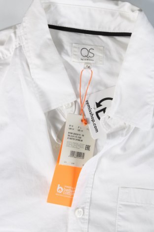 Ανδρικό πουκάμισο S.Oliver, Μέγεθος M, Χρώμα Λευκό, Τιμή 21,83 €