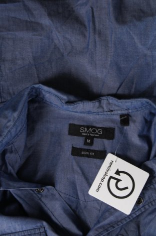 Herrenhemd Smog, Größe M, Farbe Blau, Preis 11,10 €