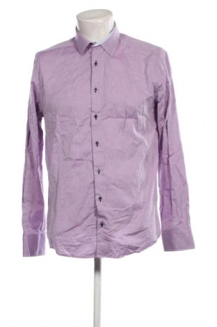Ανδρικό πουκάμισο Society, Μέγεθος L, Χρώμα Βιολετί, Τιμή 9,87 €
