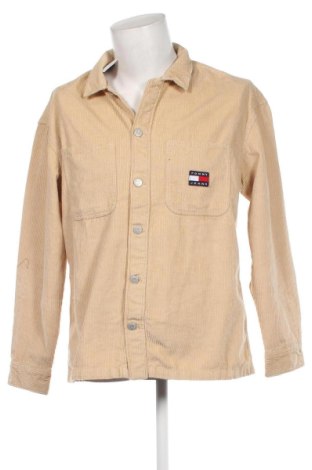 Ανδρικό πουκάμισο Tommy Jeans, Μέγεθος L, Χρώμα  Μπέζ, Τιμή 39,69 €