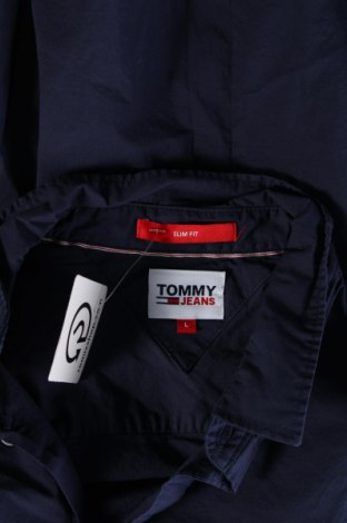 Ανδρικό πουκάμισο Tommy Jeans, Μέγεθος L, Χρώμα Μπλέ, Τιμή 39,69 €